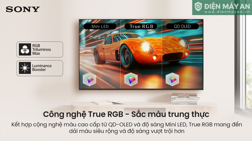 Google Tivi True RGB Sony AI 4K 55 inch K-55XR70M2